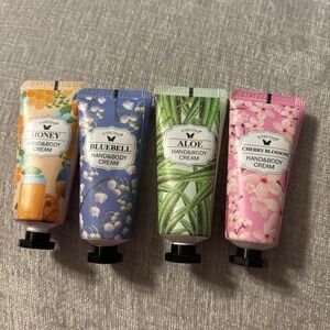 🔅5/$20 4- Viscoo Mini Hand & Body Cream Set – Honey, Bluebell, Aloe & Cherry